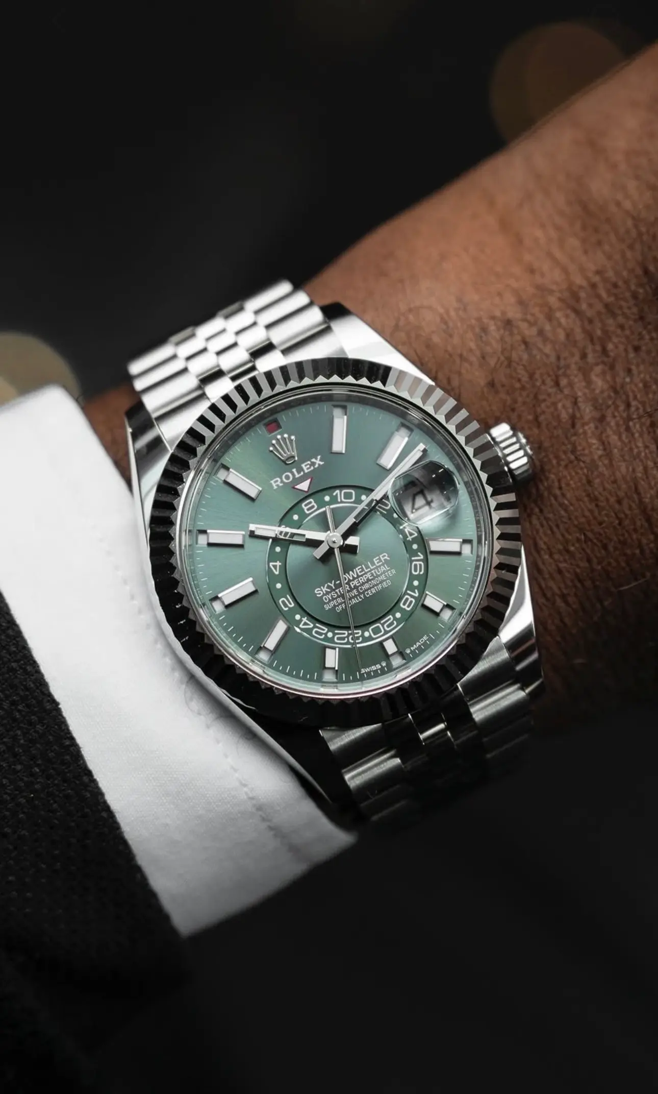Rolex Sky-Dweller cadran vert